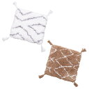 チェアパッド ノア 38cm ( クッション シートクッション 四角 ロングシャギーパイプ タッセル 滑り止め チェアクッション チェアマット 洗える 椅子 イ...