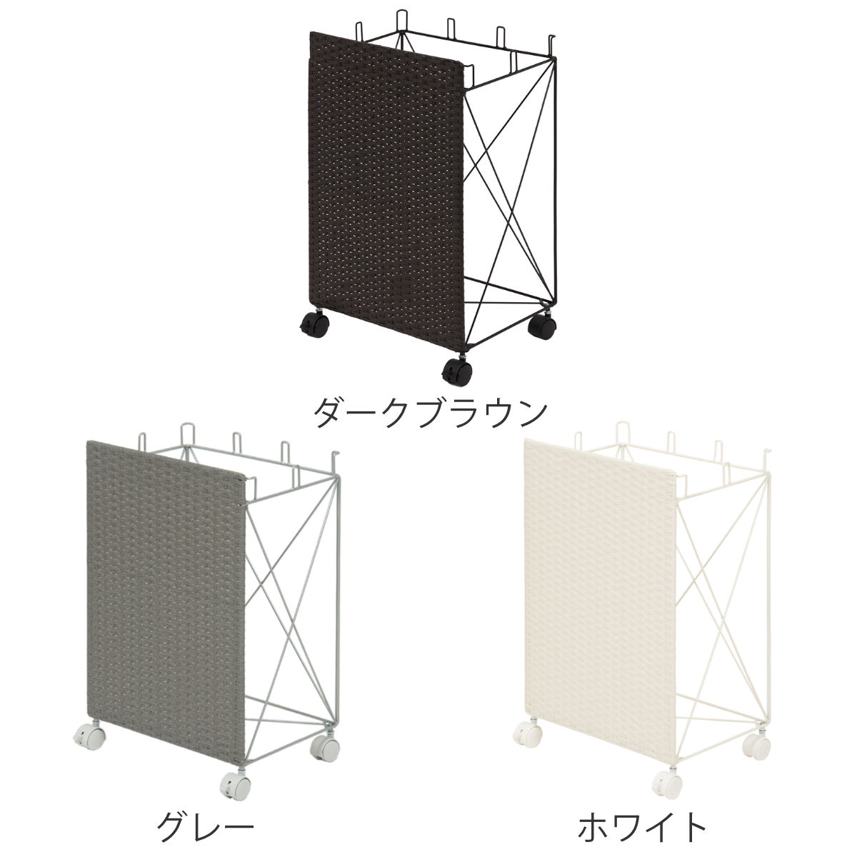 レジ袋スタンド 3分別 幅38cm ( 送料無料 ゴミ箱 レジ袋 スタンド 分別 スリム 引っ掛ける キッチン ゴミ袋スタンド 取っ手付きゴミ袋 ゴミ袋 キャスター ダストボックス ごみばこ くずかご 袋 掛ける 防水 おしゃれ シンプル ) 【3980円以上送料無料】 [3]