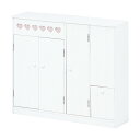 トイレラック ハート ワイドタイプ MTR-6112WH ( トイレ収納ラック サニタリー収納 トイレットペーパーストッカー 収納ラック トイレ収納 ラック 掃除道具収納 ワイド )【3980円以上送料無料】(3)