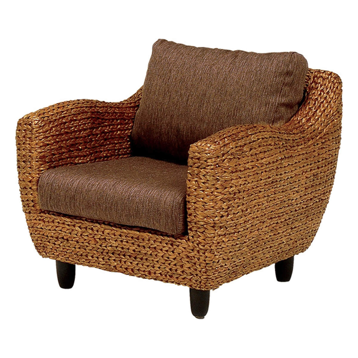 アームチェア 座面高38cm 1人掛け 完成品 ウォーターヒヤシンス ROSEMARY （ ソファー ホテイアオイ 一..