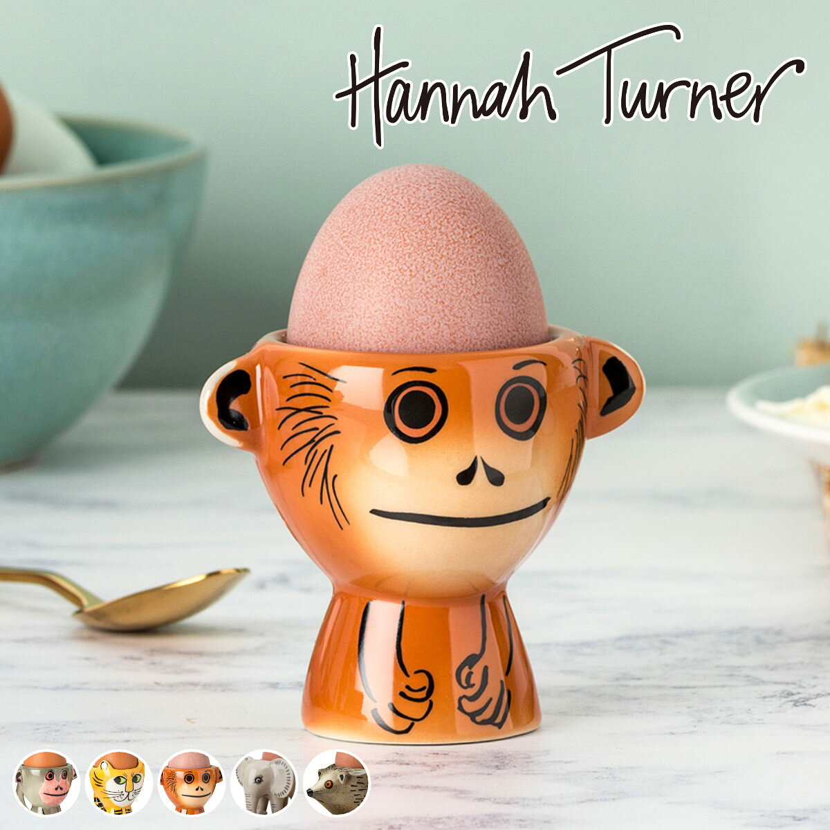 エッグカップ Hannah Turner （ ハンナターナー エッグスタンド 陶器 卵立て 食器 朝 ...