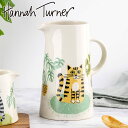 ジャグ Hannah Turner Cat Tall Jug ( ハンナターナー 950ml ピッチャー ポット ウォータージャグ 水差し 花瓶 食洗機対応 電子レンジ対応 陶器 猫 ねこ 水 飲み物 おしゃれ 動物 グッズ アニマル キャット ネコ )【3980円以上送料無料】