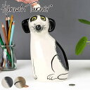 貯金箱 Hannah Turner Money box Dog 犬 （ ハンナターナー マネーボックス コイン マネーバンク 500円玉 貯まる コイン入れ 500円玉貯金 置物 陶器 イヌ オブジェ 雑貨 ゴム栓付き 硬貨 アニマル グッズ おしゃれ かわいい いぬ ）【3980円以上送料無料】