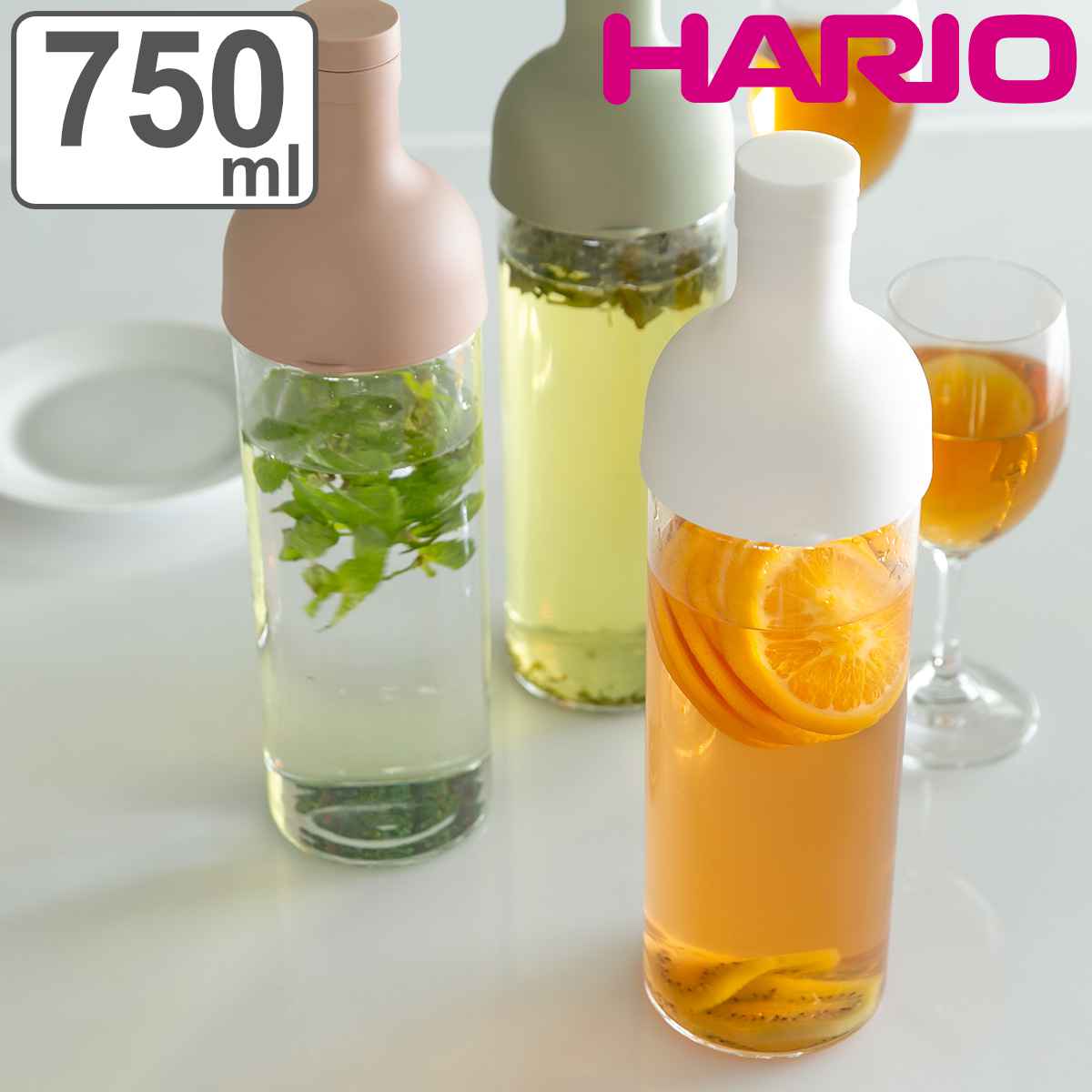 ハリオ フィルターインボトル 750ml Filter-in Bottle Portable 耐熱ガ ...