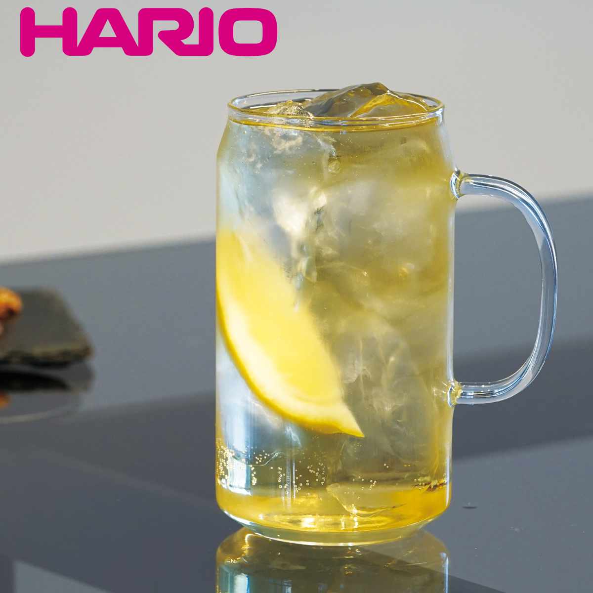 ハリオ ビールグラス ハリオ グラス 450ml カン型 耐熱ガラス （ HARIO 食洗機対応 電子レンジ対応 カップ コップ ガラス アイス ホット ドリンク 耐熱 缶 アルコール ビール ハイボール お酒 おしゃれ ）【3980円以上送料無料】