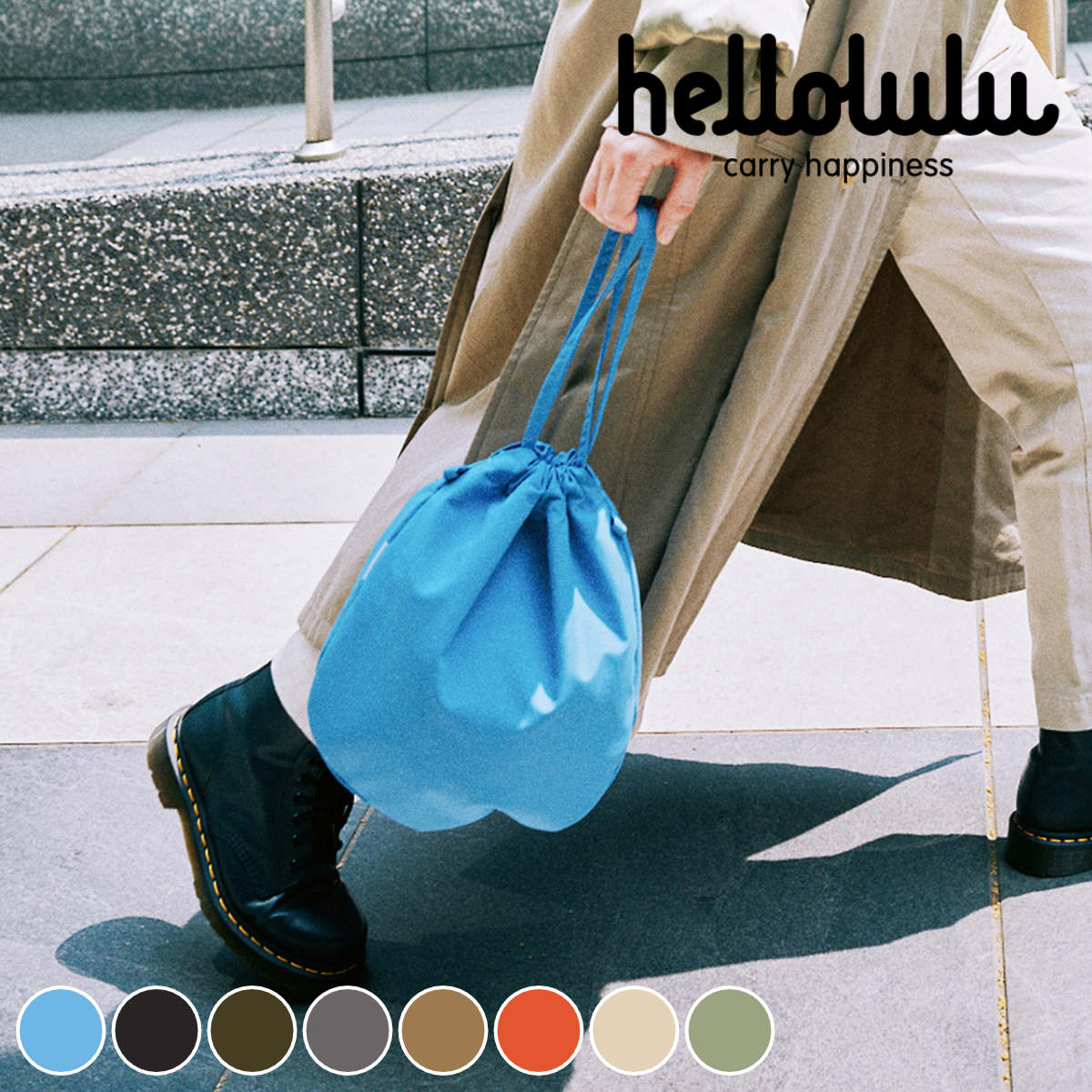 ショルダーバッグ hellolulu ノリー NOLLY （ ハロルル バッグ レディース メンズ ショルダー かばん 鞄 クロスボディ 軽い 斜め掛け ポシェット 巾着 2way 軽量 撥水 ボタン 内ポケット おしゃれ ）【3980円以上送料無料】