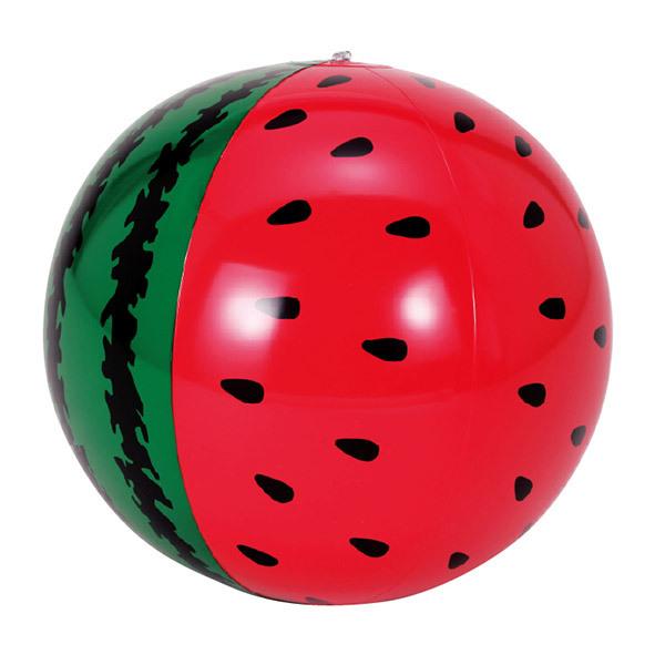 ビーチボール スイカ 51cm （ ボール すいか 51センチ すいか柄 レジャー用品 アウトドア プール用品 外遊び 水遊び 水あそび プール 赤 レッド グリーン 緑 海 うみ 海水浴 ）【3980円以上送料無料】のサムネイル
