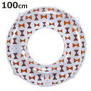 浮き輪 100cm モノグラムウキワ ( 子供 浮輪 100 うきわ ウキワ 子供用 浮き袋 浮き具 水あそび こども 水遊び 100センチ レジャー用品 アウトドア プール 夏 レジャー かわいい 可愛い リボン 紐付き )【3980円以上送料無料】