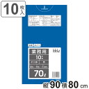 ゴミ袋 70L 90×80cm 厚さ0.04mm 10枚入 青 GL71 （ ポリ袋 ごみ袋 70リットル 10枚 ゴミ 袋 青色 縦90cm 横80cm ツルツル ポリエチレン キッチン リビング 消耗品 常備品 色付き ） 【3980円以上送料無料】