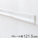 壁面収納 FKレール 幅121.5cm フィットラック ( 送料無料 棚柱 支柱 レール 121.5cm DIY ダボレール 収納 棚受け金具 棚受けレール ホ...
