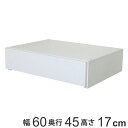 壁面収納 フィットラック 薄型引き出し1段 幅60cm ( 送料無料 パーツ オプション 部品 DIY 収納 小物収納 小物入れ 引き出し 積み重ね チェスト クローゼット 有効活用 一段 引出し 衣類収納 洋服 置き型 ホワイト 白 ) 【3980円以上送料無料】(3)