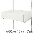 壁面収納 フィットラック 薄型 引き出し1段 フラットタイプ 幅60cm ( 送料無料 パーツ オプション 部品 DIY 収納 小物収納 小物入れ 引き出し 壁...