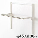 DIY パイプ 幅45cm 奥行30cm ハンガーラック ( ハンガーラック フィットラック パイプハンガー 壁付け 収納 壁面収納 玄関収納 吊り下げ収納 収...