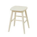 スツール 椅子 持ち手付 天然木 ine reno 座面高42cm ホワイト ( 送料無料 イス チェア チェアー 木製 白家具 シンプル ホワイトインテリア ...