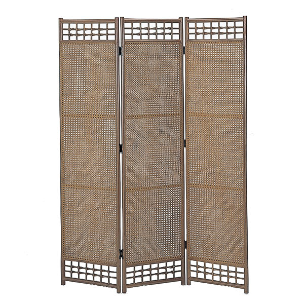 衝立 3連 ラタン パーテーション 両面張り 籐家具 高さ170cm （ 送料無料 衝立 間仕切り パーテーション パーティション アジアン ） 【3980円以上送料無料】