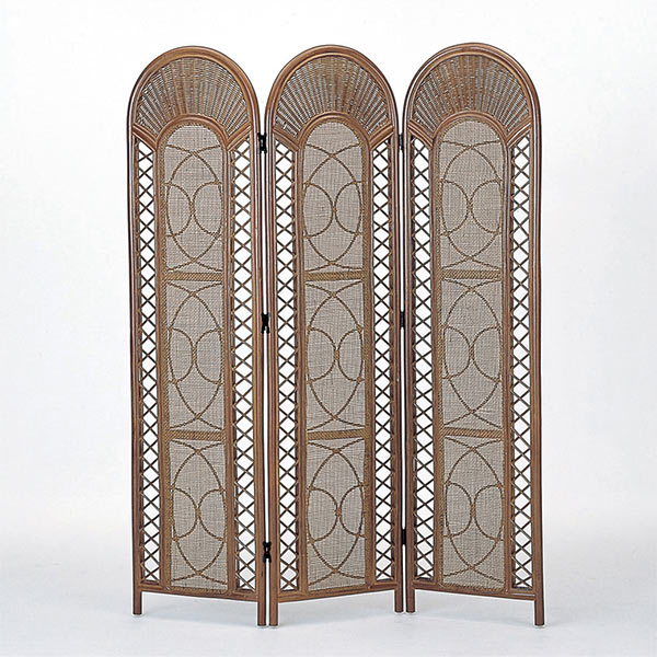 衝立 3連 ラタン パーテーション 籐家具 高さ175cm （ 送料無料 衝立 間仕切り パーテーション パーティション アジアン ） 【3980円以上送料無料】