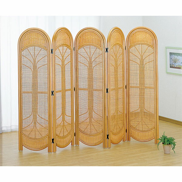 衝立 4連 ラタン パーテーション 籐家具 高さ160cm （ 送料無料 衝立 間仕切り パーテーション パーティション アジアン ） 【3980円以上送料無料】