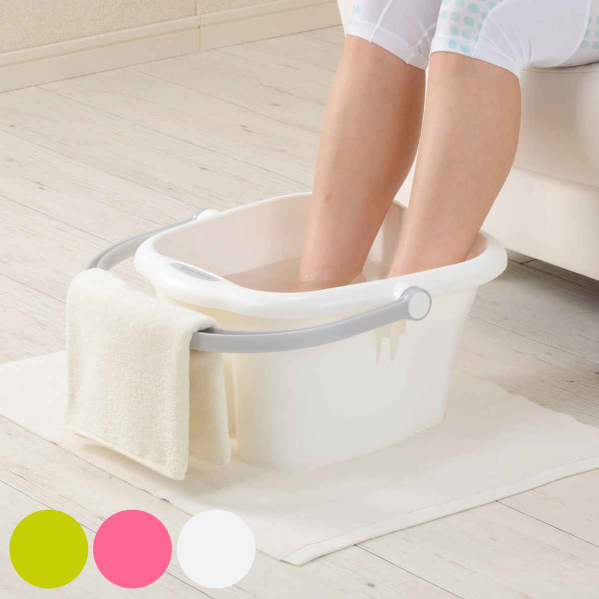 足浴器 リラックス足湯 ( 足湯器 足浴 バケツ フットバス 日本製 足湯用桶 フット 足湯グッズ フットバスグッズ 足湯バケツ 温浴 ) 【3980円以上送料...