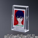 カードディスプレイケース 幅8.1×奥行3.2×高さ11.7cm クリア ( カードケース 推し カード入れ 収納 カード 写真 ディスプレイ 収納ケース 保護...