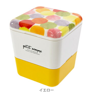 お弁当箱 ランチボックス 2段 プチ・ソム スクエアランチ 600ml 入れ子 ( 弁当箱 レンジ対応 食洗機対応 お弁当グッズ 女子 大人 ランチグッズ 弁当 お弁当 二段 二段弁当箱 入れ子式 子供 学生 汁漏れ ランチベルト カラフル )【3980円以上送料無料】