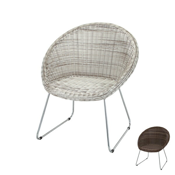 アームチェアー 椅子 スチールフレーム リゾート風 座面高42cm （ 送料無料 完成品 1人掛け  ...