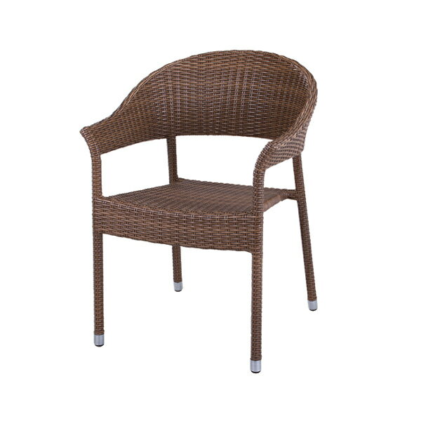 アームチェアー 椅子 スチールフレーム リゾート風 座面高44cm （ 送料無料 完成品 1人掛け  ...