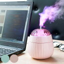 ■在庫限り・入荷なし■ 加湿器 卓上 超音波式 コンパクト イルミネーション ファンタジーア LED （ 卓上加湿器 超音波 ミスト ミニ加湿器 LEDライト コンパクト加湿器 上部吸水 オートストップ 静音 超音波加湿器 USB 乾燥対策 オフィス 間隔 ） 【3980円以上送料無料】