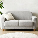 ソファ 2.5人掛け 幅160cm 木製 ファブリック ( 送料無料 ソファー コンパクトソファ 2人掛け 肘付き ひじ掛け コンパクト おしゃれ 北欧 天然木脚 クッション付き グレー ) 【3980円以上送料無料】