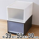 収納ケース ストラ 53-L 幅39×奥行53×高さ30cm クローゼット収納 プラスチック 引き出し 日本製 （ 収納ボックス 収納 ケース ボックス クローゼット 押入れ 衣装ケース プラスチック製 洋服 衣類 収納用品 押入れ収納 ）【3980円以上送料無料】