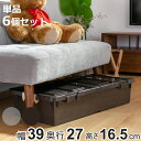 収納ケース ベッド下 幅39×奥行80×高さ17cm 収納ボックス 縦置き横置き 連結可能 コロ付き プラスチック製 ( ベッド下収納 フタ付き 浅型 収納 衣類収納 キャスター付き 衣装ケース 押入れ 押入れ収納 蓋付き 衣類ケース )【3980円以上送料無料】