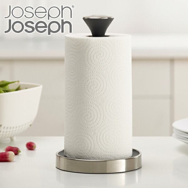 Joseph Joseph キッチンペーパーホルダー プッシュ＆テア フリップアップ ジョセフジョセフ （ ペーパーホルダー ペーパースタンド ロールスタンド キッチンペーパースタンド ロールペーパーホルダー ロールペーパースタンド ）【4500円以上送料無料】