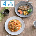 プレート 26cm ROOTS テール 磁器 同色4枚セット ( 送料無料 食洗機対応 電子レンジ対応 日本製 皿 平皿 大皿 丸 盛皿 パスタ オムライス メ...