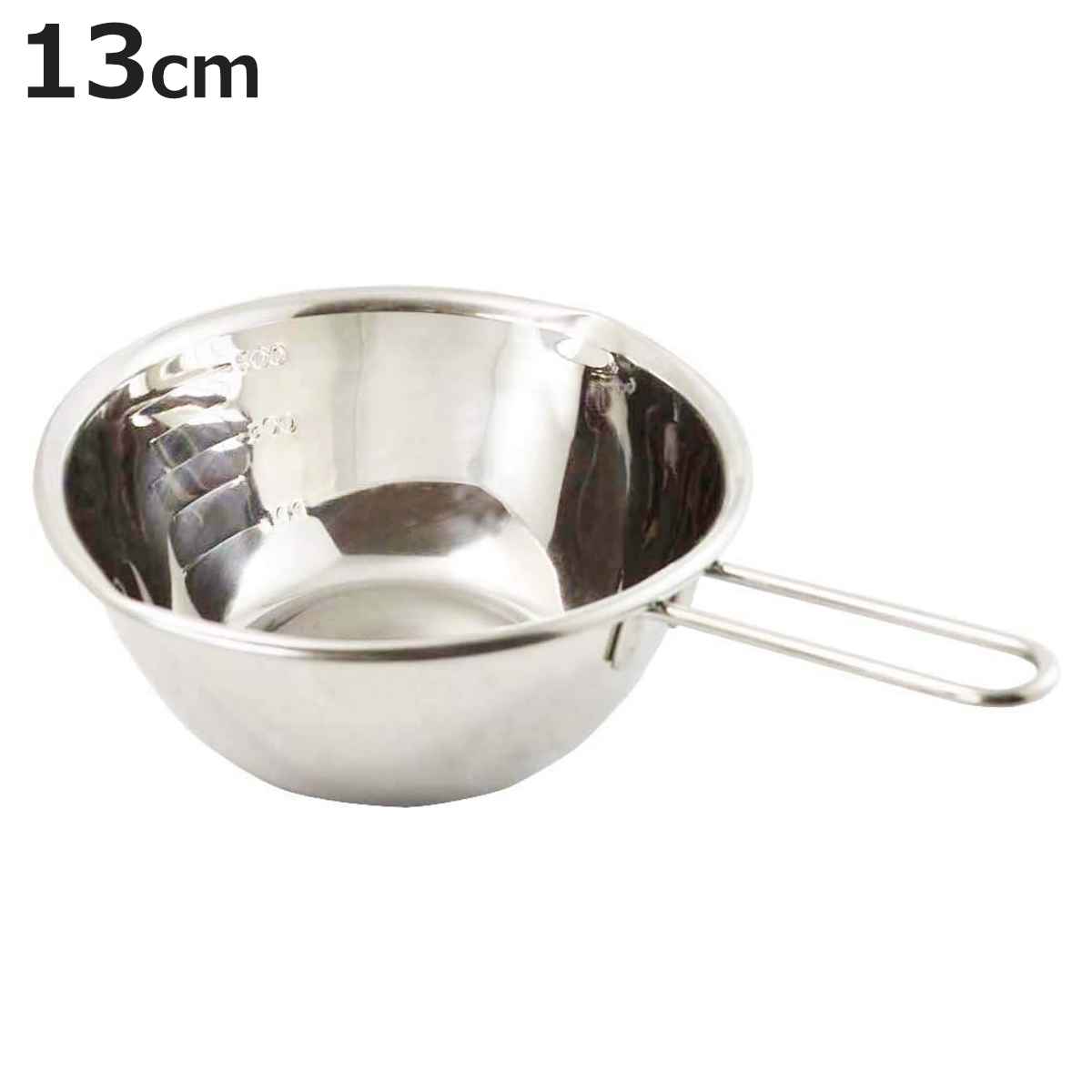 湯せんボール 13cm 貝印 （ 湯せん ボウル ボール 調理器具 製菓道具 お菓子作り 持ち手付き 注ぎ口付き 計量 ツール 溶かす チョコレート チョコ 持ち手 使いやすい お湯 バレンタイン ホワイトデー ）【3980円以上送料無料】
