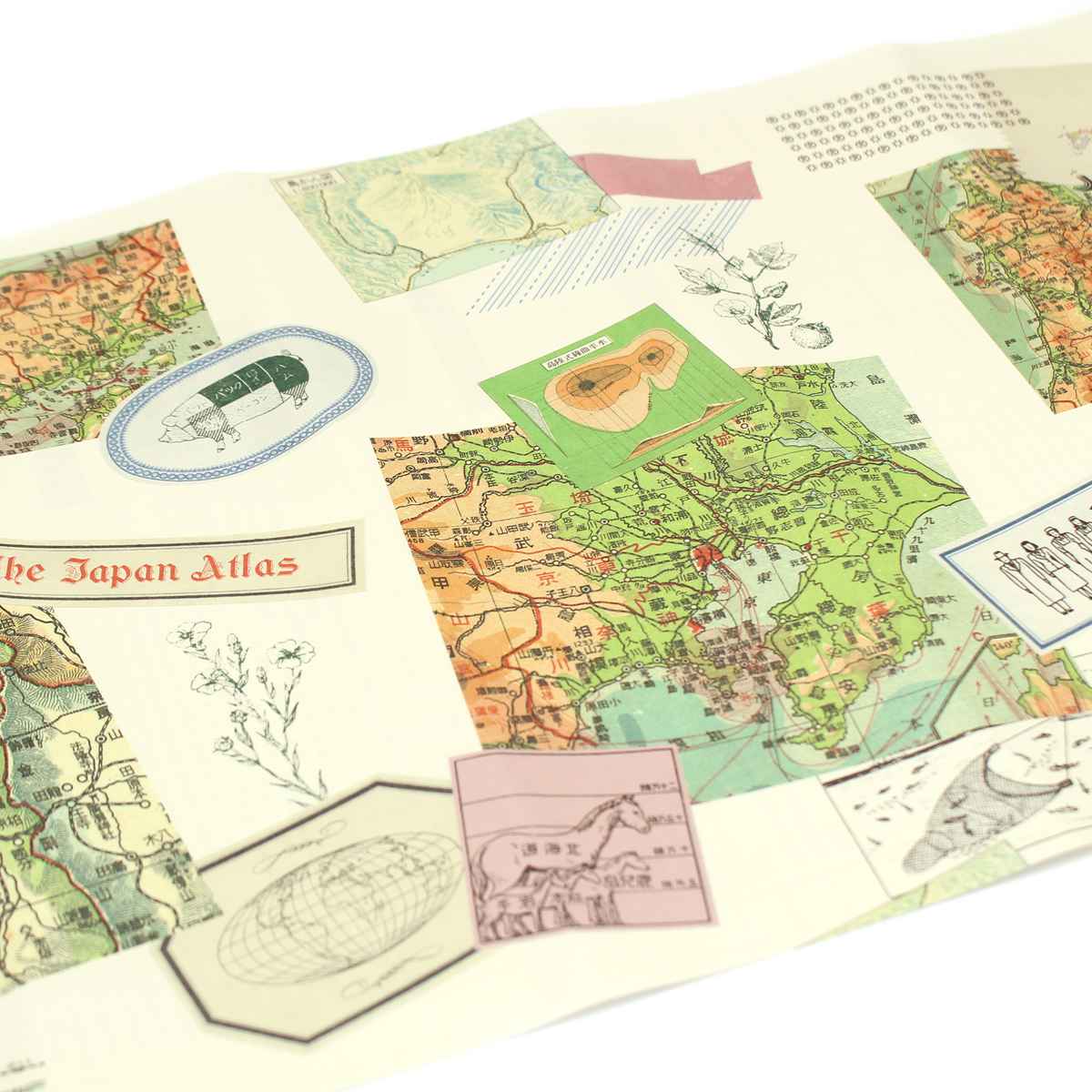 リメイクシート mt 地図コラージュ 27X90cm ( 壁紙シール ウォールステッカー DIY おしゃれ はがせる シール壁紙 簡単 アレンジ 耐水 カット可...