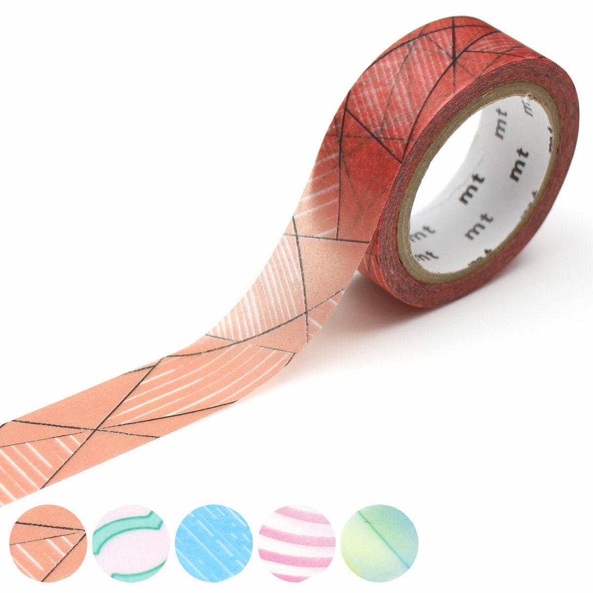 マスキングテープ mt トレハリ 幅15mm×7m ( マステ カモ井 カモ井加工紙 かわいい 手帳 デコレーション 7m巻き アレンジ 貼ってはがせる シール...