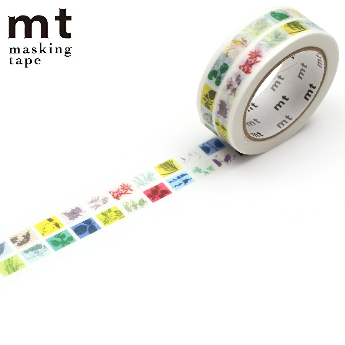 マスキングテープ mt island universe Flags・leaf S 15mm×7m ( マステ カモ井 カモ井加工紙 貼ってはがせる シール ステ...