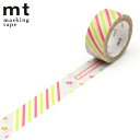 マスキングテープ mt 駄菓子 プチプチ占いストラップ 15mm×3m ( マステ カモ井 カモ井加工紙 貼ってはがせる シール ステッカー エムティー ラッピ...