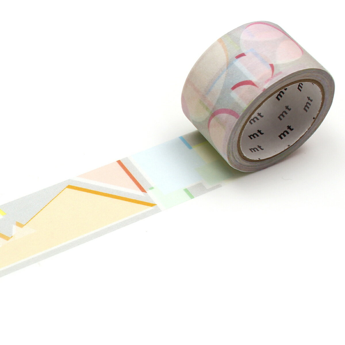 書く描くテープ マスキングテープ 幾何学 25mm×7m mt ( マステ カモ井 カモ井加工紙 書ける 書き込める 水性ペン 鉛筆 貼ってはがせる シール か...