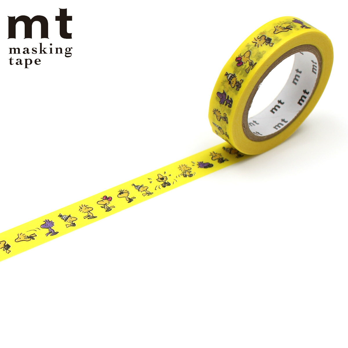 マスキングテープ mt PEANUTS ウッドストックの仲間たち 10mm×7m ( マステ カモ井 カモ井加工紙 貼ってはがせる シール エムティー ラッピン...