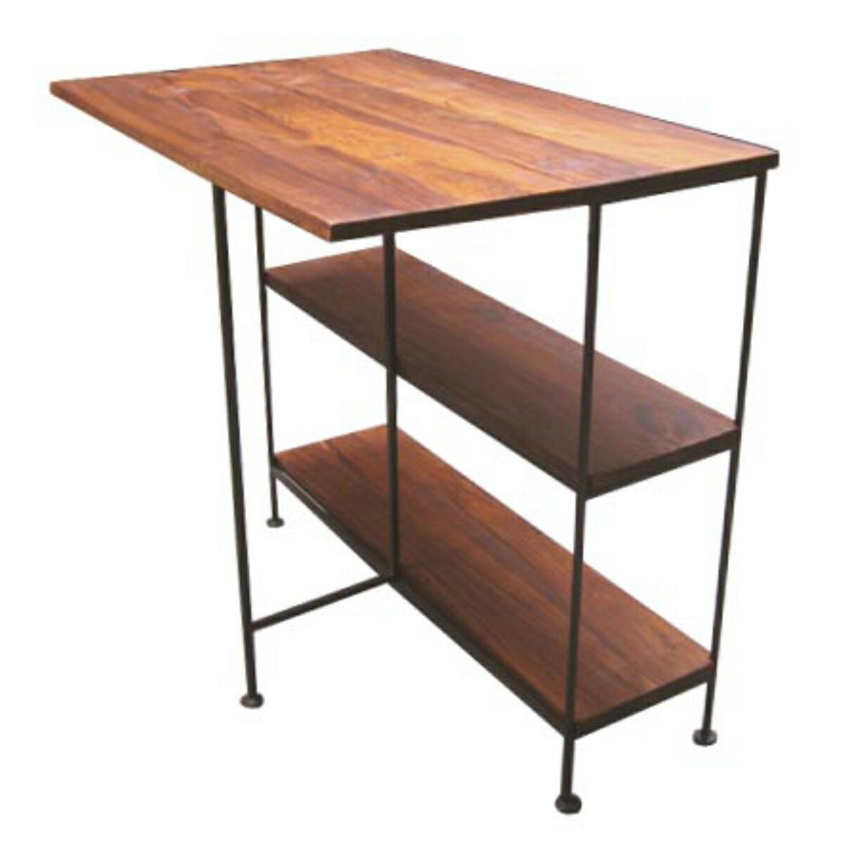 エクステンションテーブル 幅80cm ラック 木製 アイアン （ 送料無料 シェルフ 折りたたみ テ ...