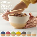 どんぶり 700ml やさしい彩り 抗菌 同色5個セット ( 丼 丼ぶり 日本製 電子レンジ対応 食洗機対応 どんぶり椀 どんぶり鉢 お椀 食器 おしゃれ かわ...