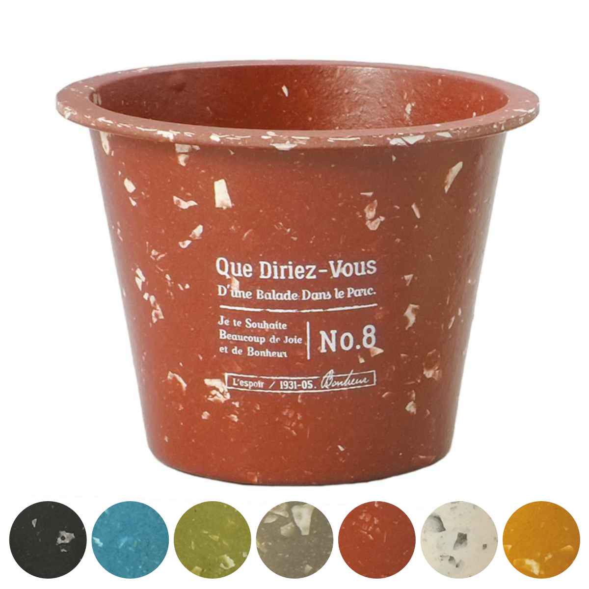 植木鉢 バンブーエコポット 2.5号 （ プラントポット 植物用ポット 花器 鉢カバー ポット エコ 竹 丸 植木鉢カバー プラスチック 植物 花 観葉植物 多肉植物 園芸 直植え インテリア 軽量 底穴なし 標準鉢 ） 【3980円以上送料無料】