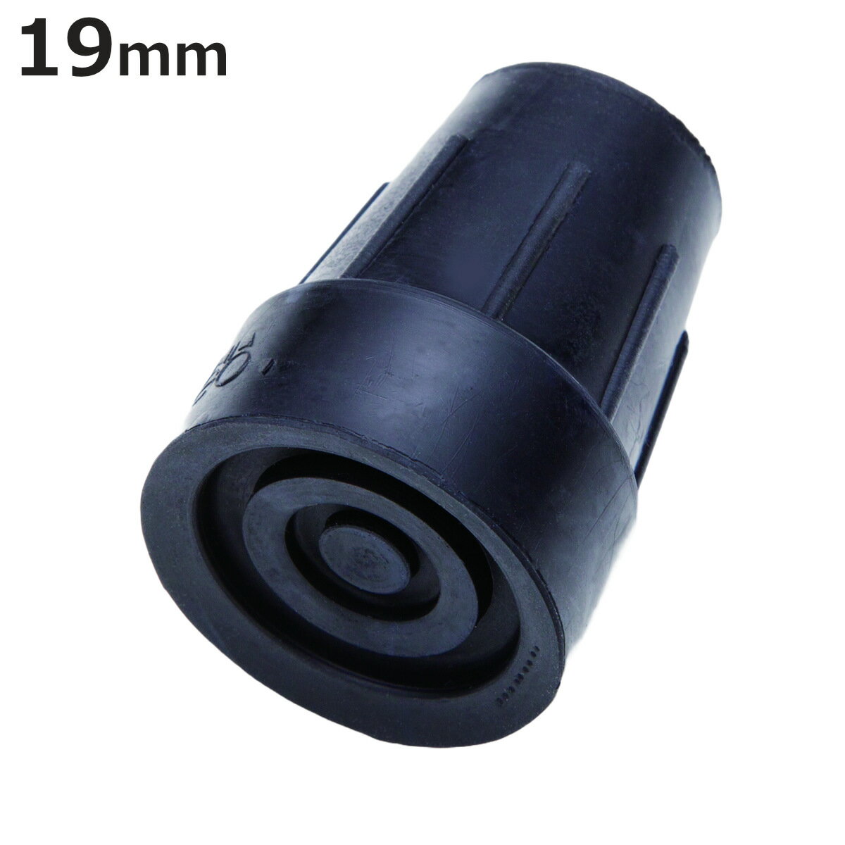 交換用杖先ゴム オールニーズ用 19mm 黒 杖先ゴム ( ケイ・ホスピア 替えゴム 交換 ゴム 杖用 交換用 ゴムチップ 19 取替ゴム クロ ブラック 19...