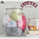 保存瓶 KILNER 4L Universal Push Top Storage Jar ( キルナー 保存瓶 ガラス 食洗機対応 保存 瓶 密閉容器 ガラスジ...