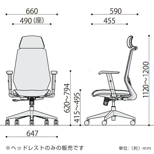 CK01専用ヘッドレスト 5個セット CK01-HR 高さ調節 ヘッドレスト オフィスチェア ( 送料無料 別売りヘッドレスト 後付け ヘッドレストのみ 椅子 パーツ ) 【3980円以上送料無料】 [3]