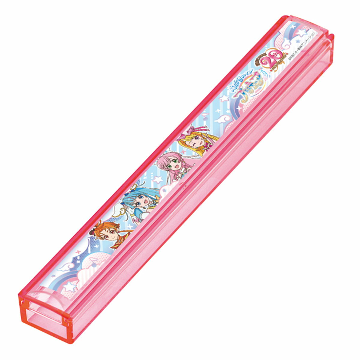 箸箱 透明 ひろがるスカイ！プリキュア （ プリキュア 箸ケース お箸入れ 箸箱のみ 子供 デリシャスパーティプリキュア カトラリーケース スライド式 給食 幼稚園 保育園 キッズ ） 【3980円以上送料無料】のサムネイル