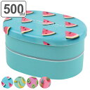 弁当箱 2段 500ml フルーツ オーバル ( お弁当箱 ランチボックス 食洗機対応 レンジ対応 小判型 女子 食洗機OK レンジOK お弁当 弁当 二段 ゴ...