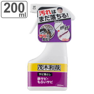 洗剤 茂木和哉 サビ落とし スプレー 200ml （ 掃除 洗浄剤 汚れ 落とし 鉄サビ もらいサビ 錆 浴室 バス 洗面 台 自転車 キッチン 工具 さび 取り 除去 さび落とし 錆取り剤 さび取り クリーナー もてぎかずや 茂木かずや ）【3980円以上送料無料】