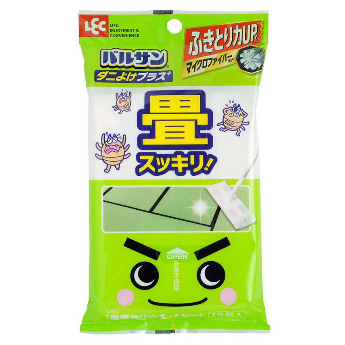 ダニよけシート バルサン 激落ちくん 畳用 ダニよけプラス 15枚入り （ ワイパー シート 激落ち