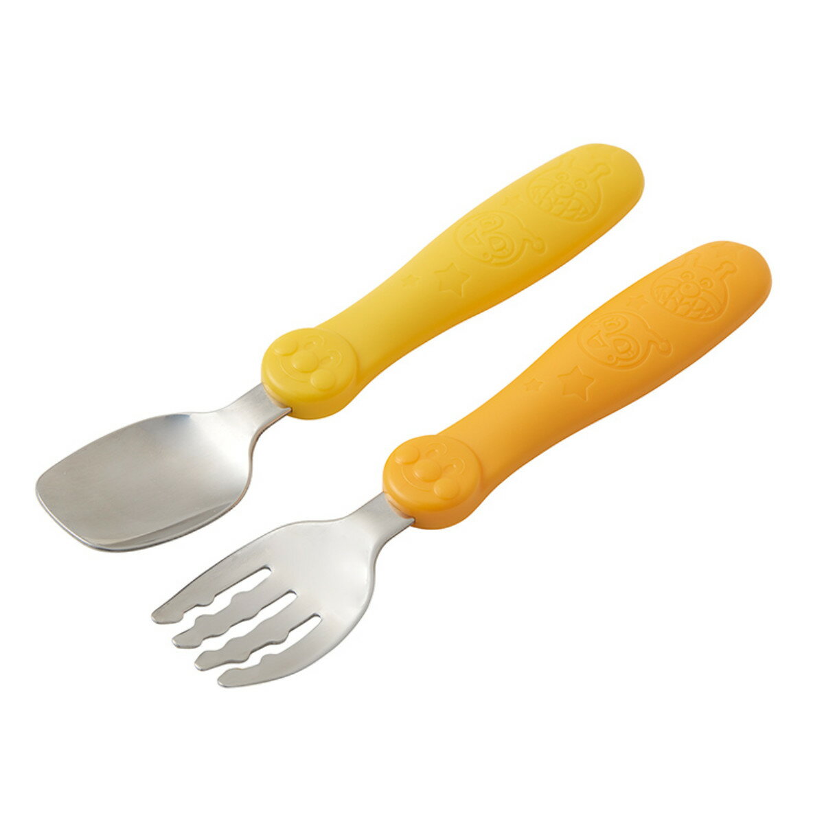 スプーン フォーク アンパンマン ベビースプーン&フォーク ( 食器 ベビースプーン ベビーフォーク ステンレス製 子供 ベビー 赤ちゃん キャラクター 子供用...